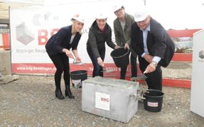 Maylin Fischer, Anna Walther, Alexander Bichler, Rainer Ganske (von links).