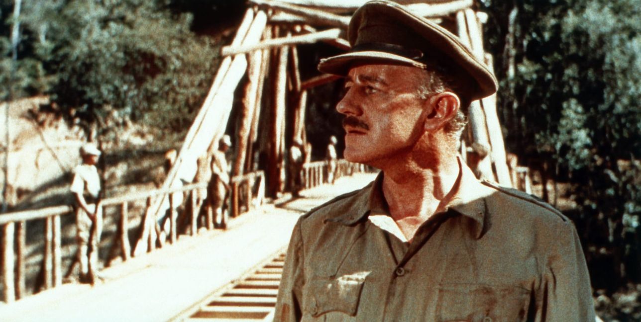 Alec Guiness in „Die Brücke am Kwai“.