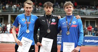 Erfolgstrio des VfL Sindelfingen (von links): Tim Hofmann, Alexander Stepanov und Kurt Lauer.