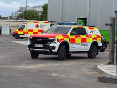 Krankenwagen und der Notarzt waren schnell vor Ort in Renningen. Bild: SDMG/Dettenmeyer