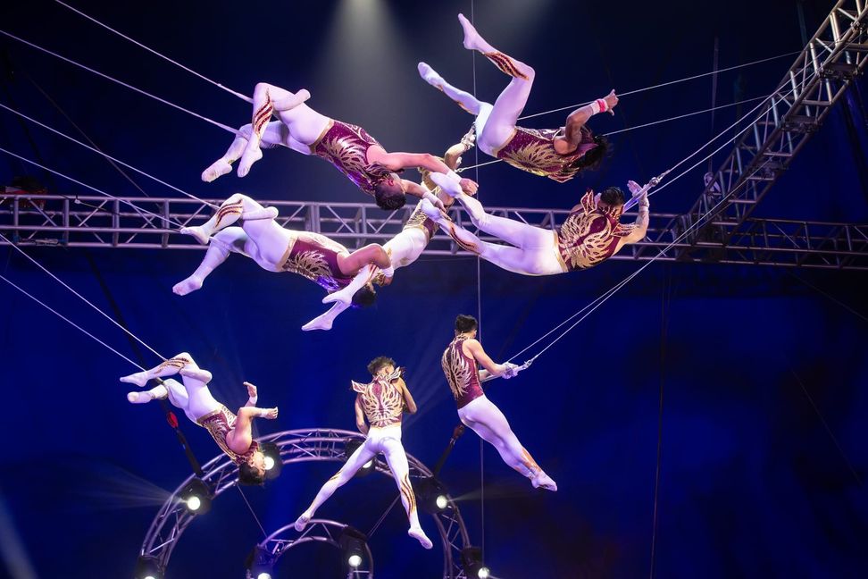 Weltklasse am Trapez: Flying Gonzalez.