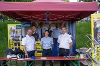 Das Blaulichtfest bot Blaulichtgottesdienst, Konzert, Kinderprogramm, Vorführungen, Solitude-Rundfahrt mit aktuellen und Oldtimer-Einsatzfahrzeugen.