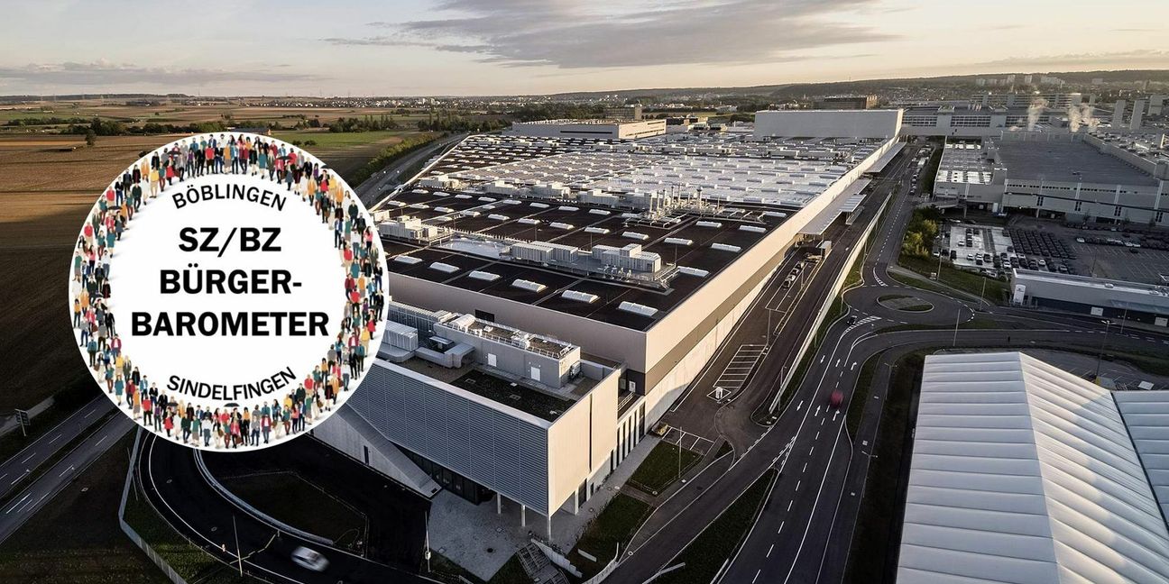 2020 wurde im Sindelfinger Mercedes-Werk die „Factory 56“ eröffnet, die der Daimler-Konzern für 730 Millionen Euro gebaut hat. Klares Zeichen: Der größte Arbeitgeber der Region sieht Sindelfingen als Standort für die Autoproduktion der Zukunft. Bild: z/Grafiken: Teufel