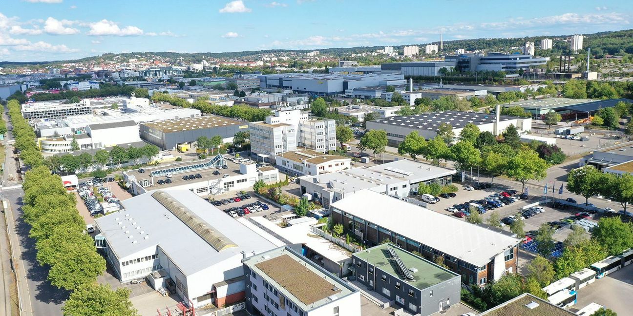 Auf der Böblinger Hulb befinden sich viele Unternehmen, die mit dazu beitragen, dass der Landkreis weiterhin der Kreis mit dem höchsten Innovationspotenzial in Baden-Württemberg ist. Damit verbunden ist auch eine hohe Arbeitsplatzsicherheit. Bild: Dettenmeyer