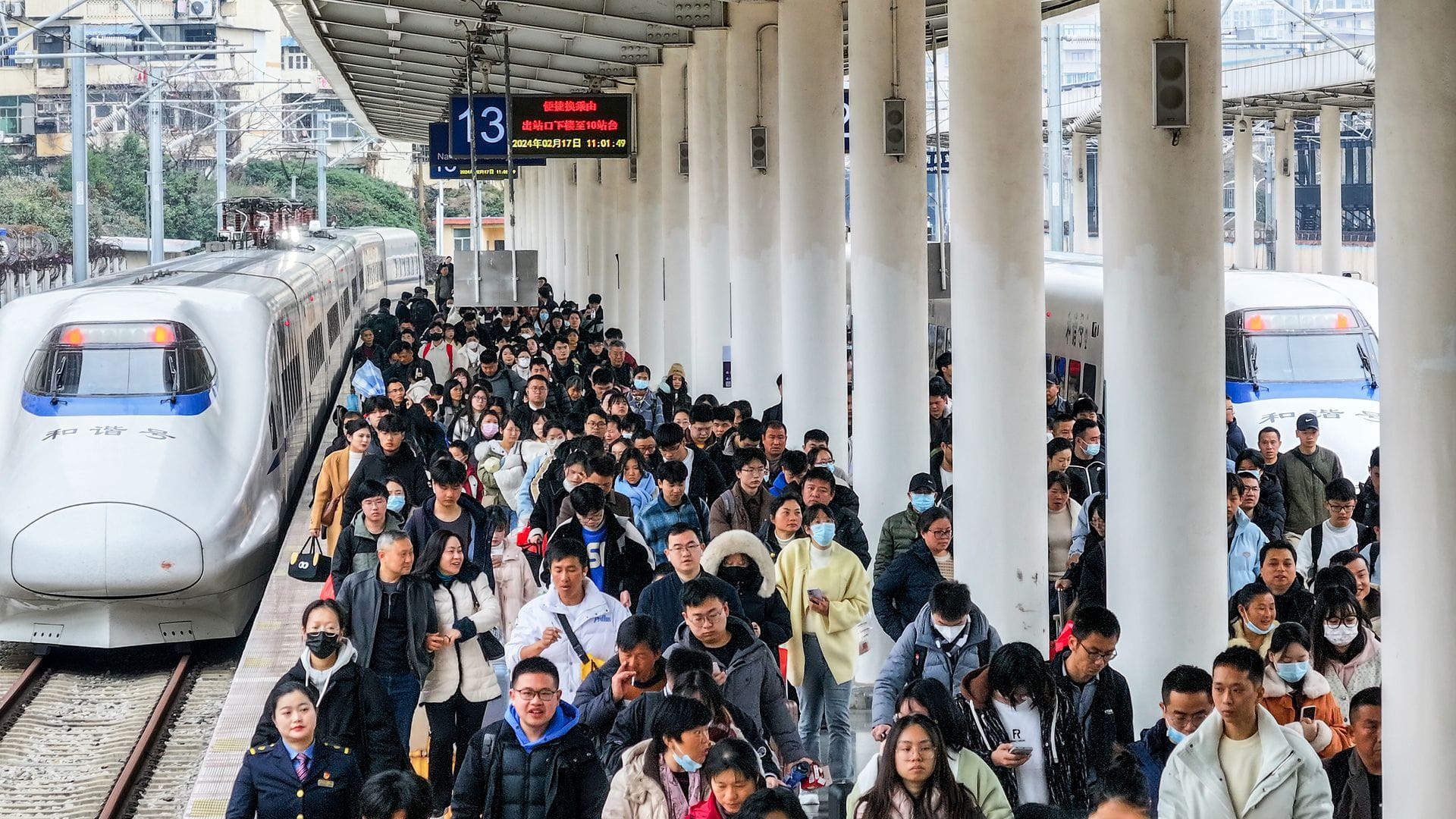In China gelten die großen Feste als Hauptreisezeit. (Archivbild)