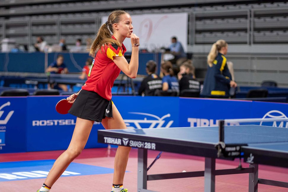 Auf Annett Kaufmann wartet in drei Wochen schon der nächste Tischtennis-Höhepunkt mit der WM in Portugal. Bild: Holzapfel