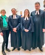 Leonore Biester, Fabian Maysenhölder, Friederike Faller und Dekan Markus Frasch.Bild: z