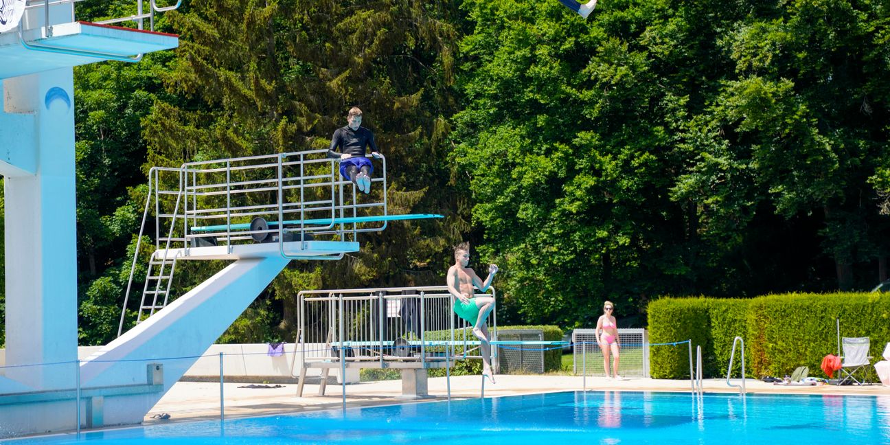 An diesem Wochenende findet im Sindelfinger Freibad wieder einmal der Splashdiving-Cup statt. Bild: Dettenmeyer