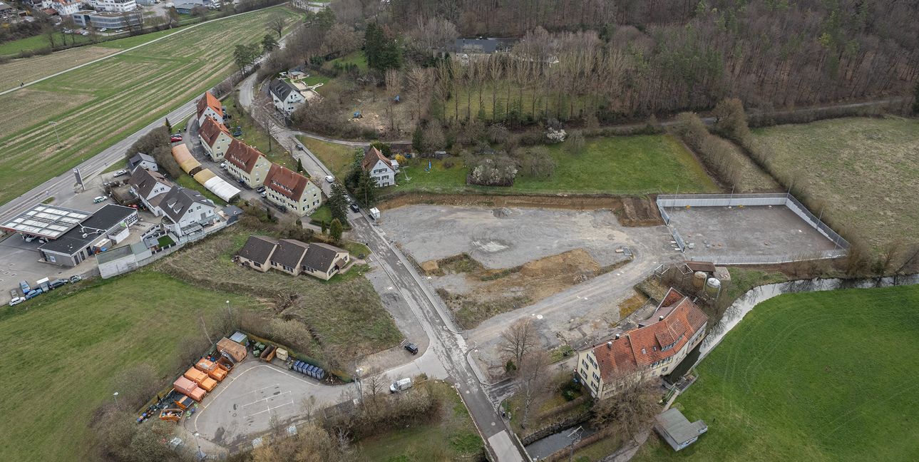 Der Blick von Dätzingen auf den Grafenauer Ortsteil Döffingen zeigt den Platz für einen neuen Bauhof.