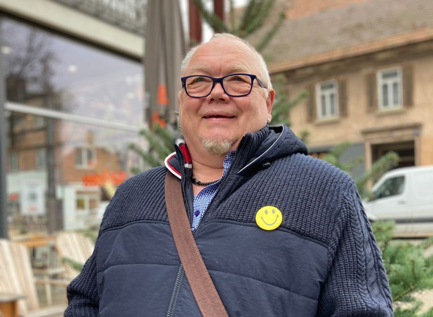 Rolf-Uwe Grünewald ruht heute in sich selbst.      Bild: Greck