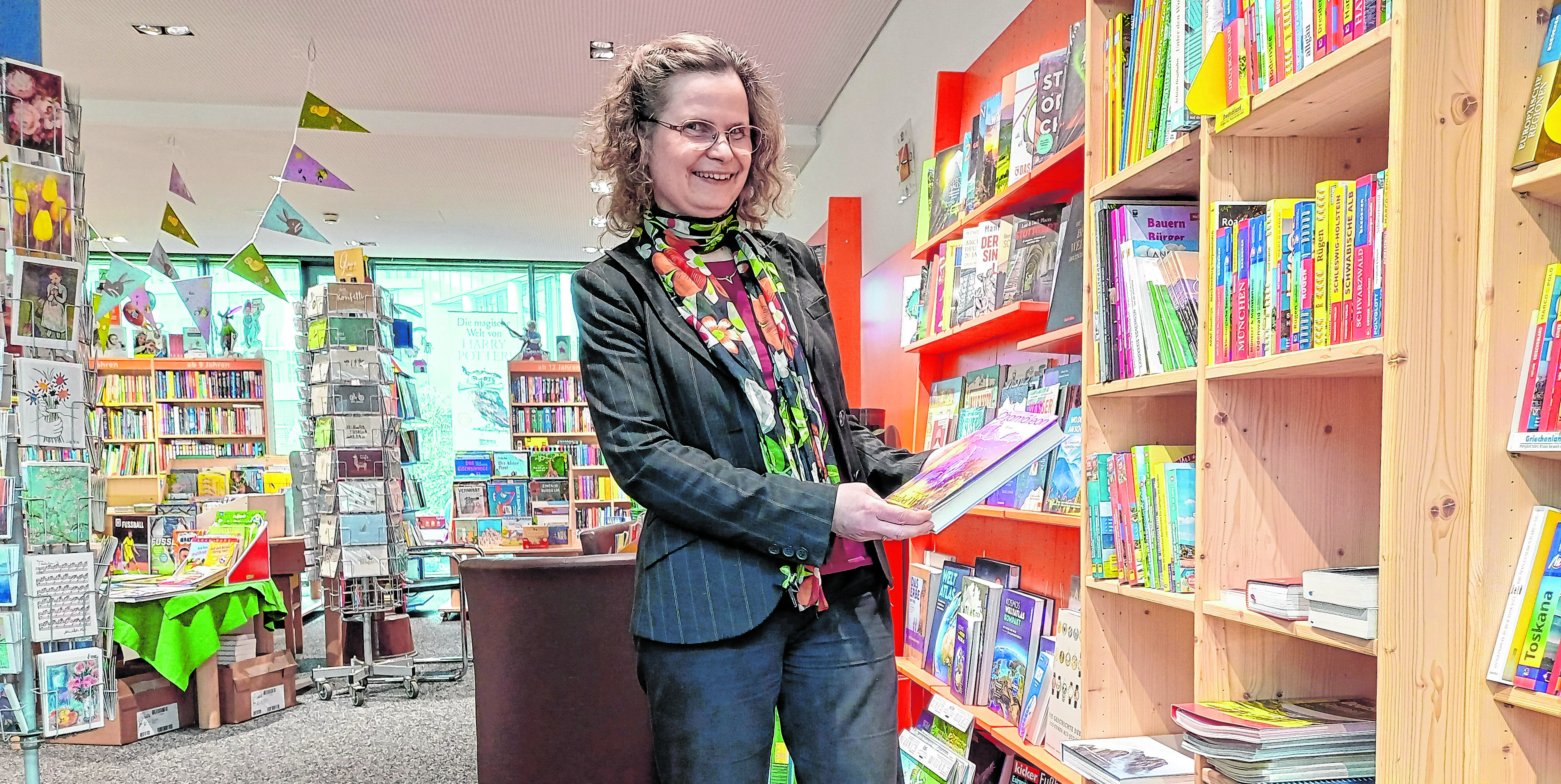 Brigitte Schütz ist seit 2005 Inhaberin der Buchhandlung Vogel.