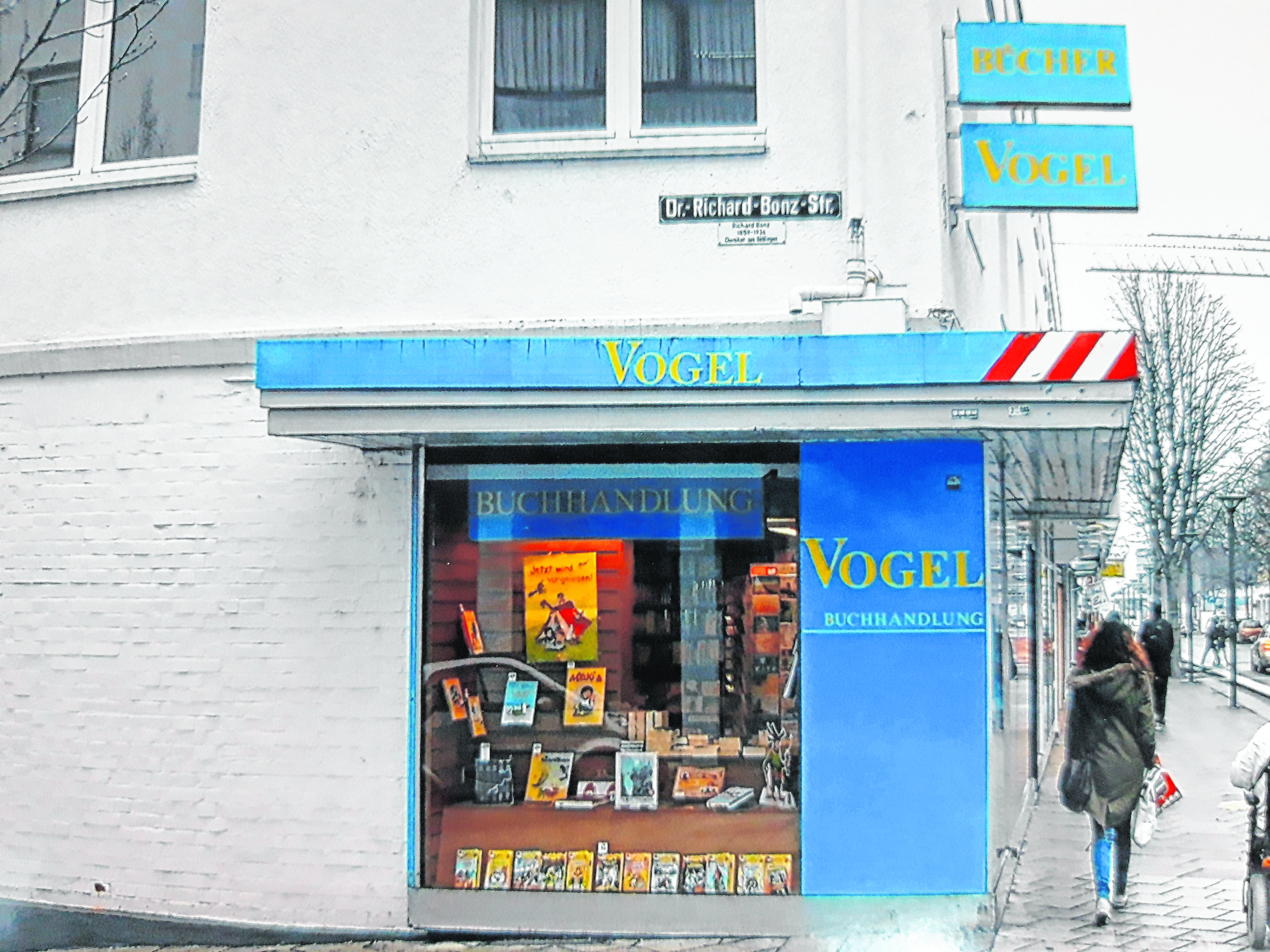 Von 1954 bis 2013 befand sich die Buchhandlung in der Bahnhofstraße11.