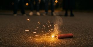 Verbotener Spaß: Böllerei an Halloween.