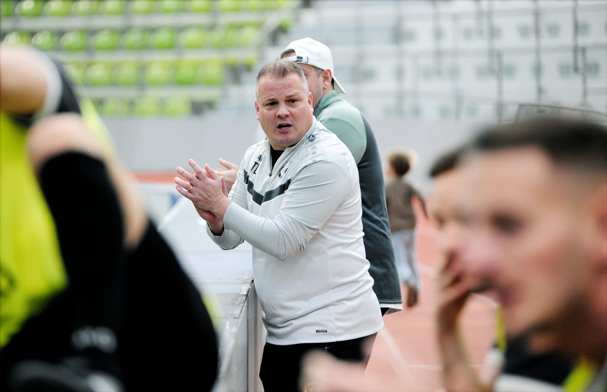 Trainer Tobias Lindner war mit dem Auftritt seiner Schützlinge zufrieden. Bild: photostampe