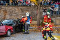 Die Feuerwehr Holzgerlingen und das DRK proben den Ernstfall.