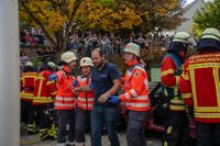 Die Feuerwehr Holzgerlingen und das DRK proben den Ernstfall.
