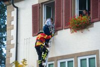 Die Feuerwehr Holzgerlingen und das DRK proben den Ernstfall.