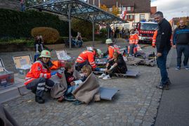 Die Feuerwehr Holzgerlingen und das DRK proben den Ernstfall.