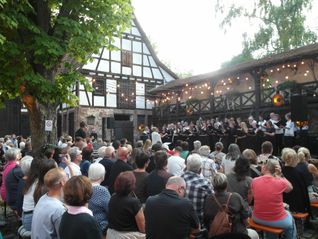 Mit zwei ausverkauften Konzerten im Schlosshof hat der Liederkranz Ehningen 1866 sein 160-jähriges Jubiläum gefeiert.