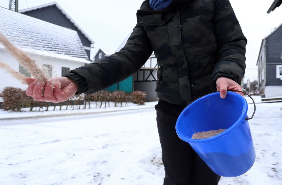 Bevor man zu Salz greift, sollte man sich informieren, ob das in der Kommune erlaubt ist.