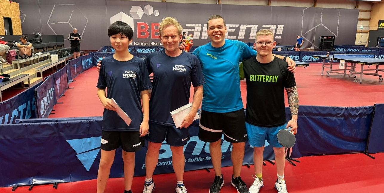 Max Sommer, Torben Wosik, Jan Hartmann, Lars Kiekbusch (von links).