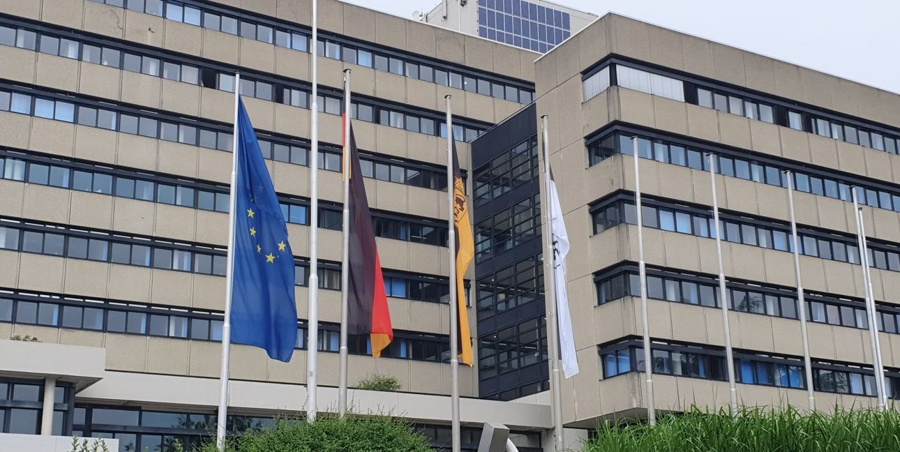 Das Sindelfinger Rathaus bei der Wahl am 9. Juni.