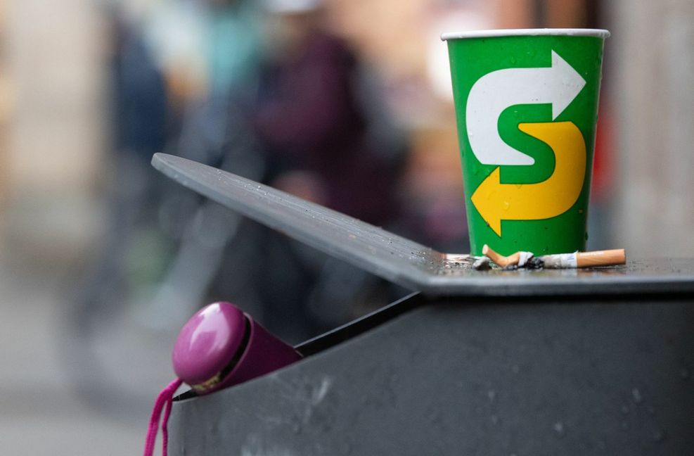 Rund 440 Tonnen Abfall landen jährlich in Tübingens öffentlichen Mülleimern.