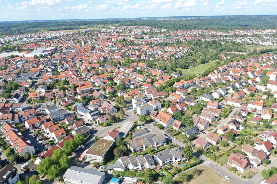 In den vergangenen Jahrzehnten ist Holzgerlingen stark gewachsen. Inzwischen leben rund 14 600 Menschen in dem Ort, der 1993 zur Stadt erhoben worden ist. Bild: Hamann