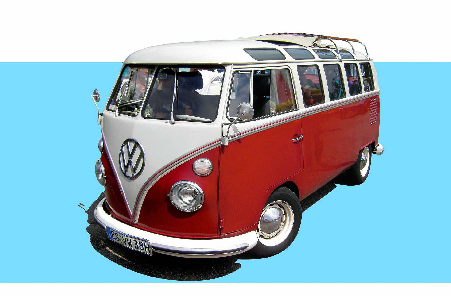 Der VW-Bus erreichte den dritten Platz.