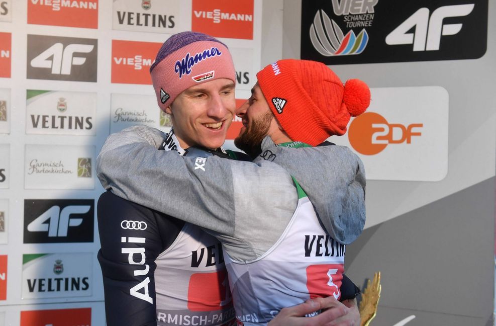 Karl Geiger (links) und Markus Eisenbichler sind gut befreundet.