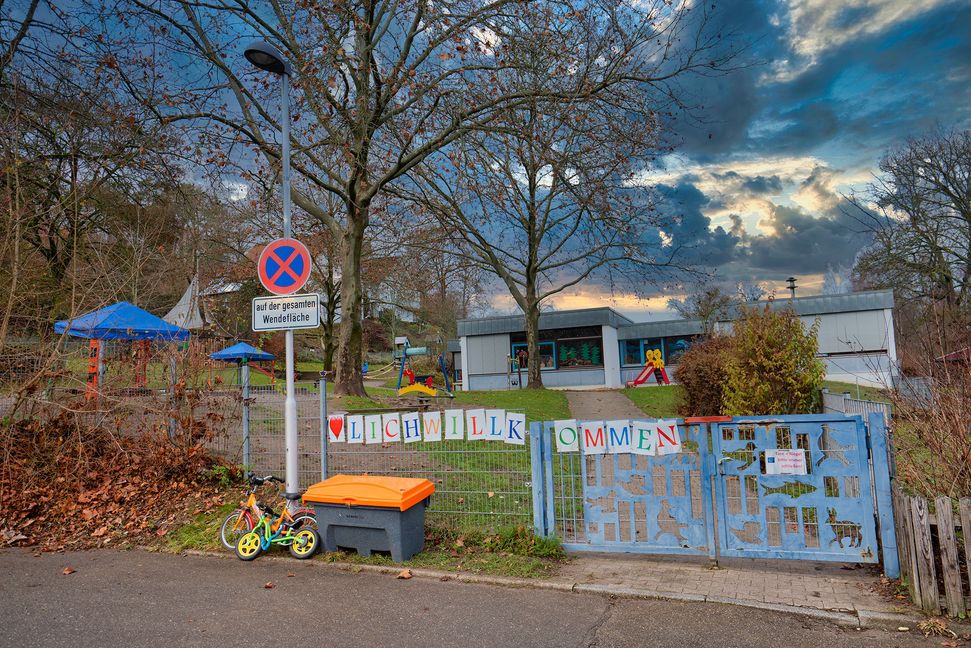 Der Kindergarten am Dätzinger Schloss wird saniert. Der Gemeinderat entschied sich gegen einen Neubau.