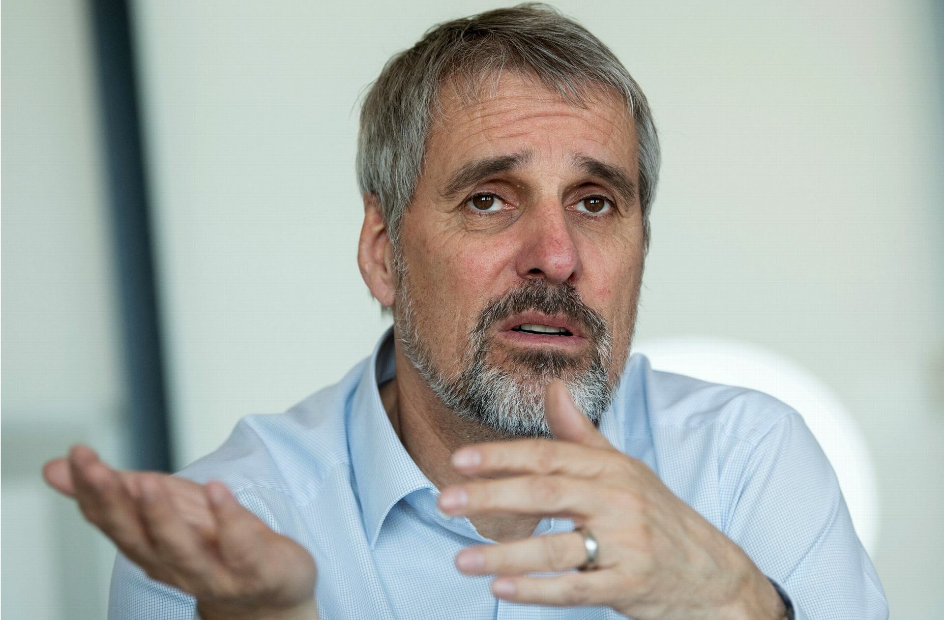 Wilfried Porth ist für zwei Jahre gewählt – „dann sehen wir weiter“, sagt er.

Foto: dpa/Marijan Murat