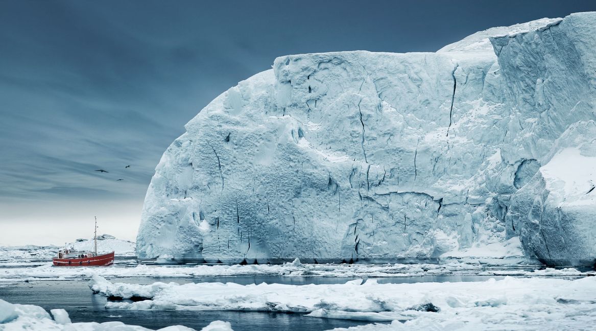 Eismassen in Grönland.