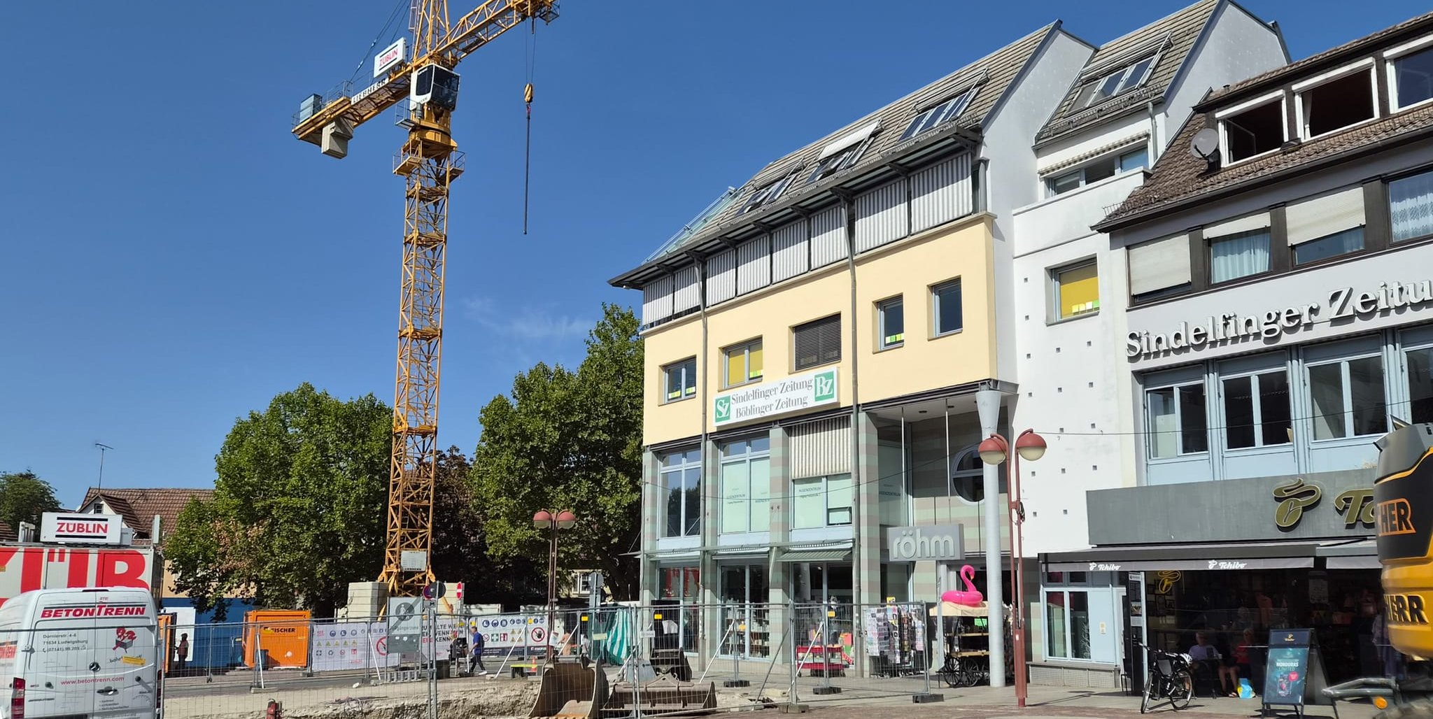 Die Bauarbeiten an der Marktplatztiefgarage gehen weiter.