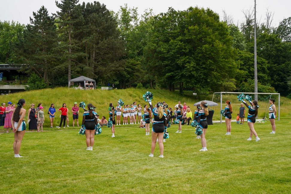 Vorführung der Sparte Cheerleading: Beim Tag der offenen Tür des SFK Böblingen erleben die Besucher dessen Vielfalt.