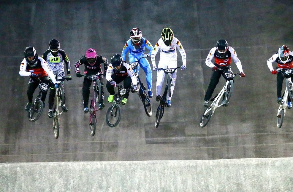 Im Juli 2019 wurde Philip Schaub (997) Deutscher Meister im Bmx-Race.
 Foto: Pressefoto Baumann