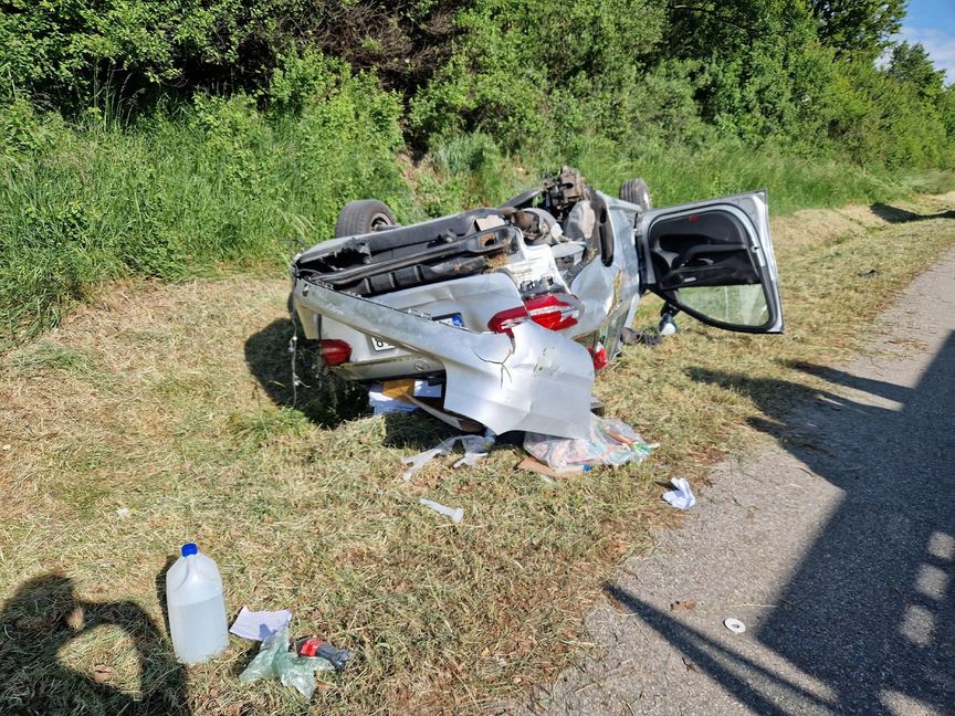 Unfall auf der A81 bei Herrenberg.