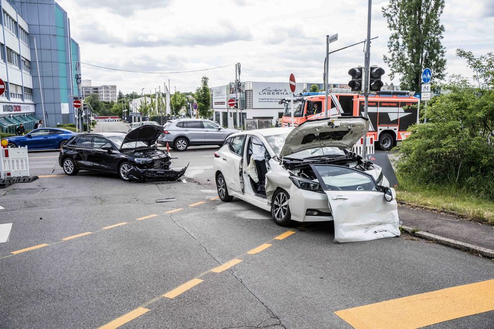 Unfall am Vogelhainweg.