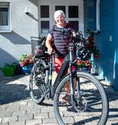Erika König ist täglich mit dem Fahrrad unterwegs.