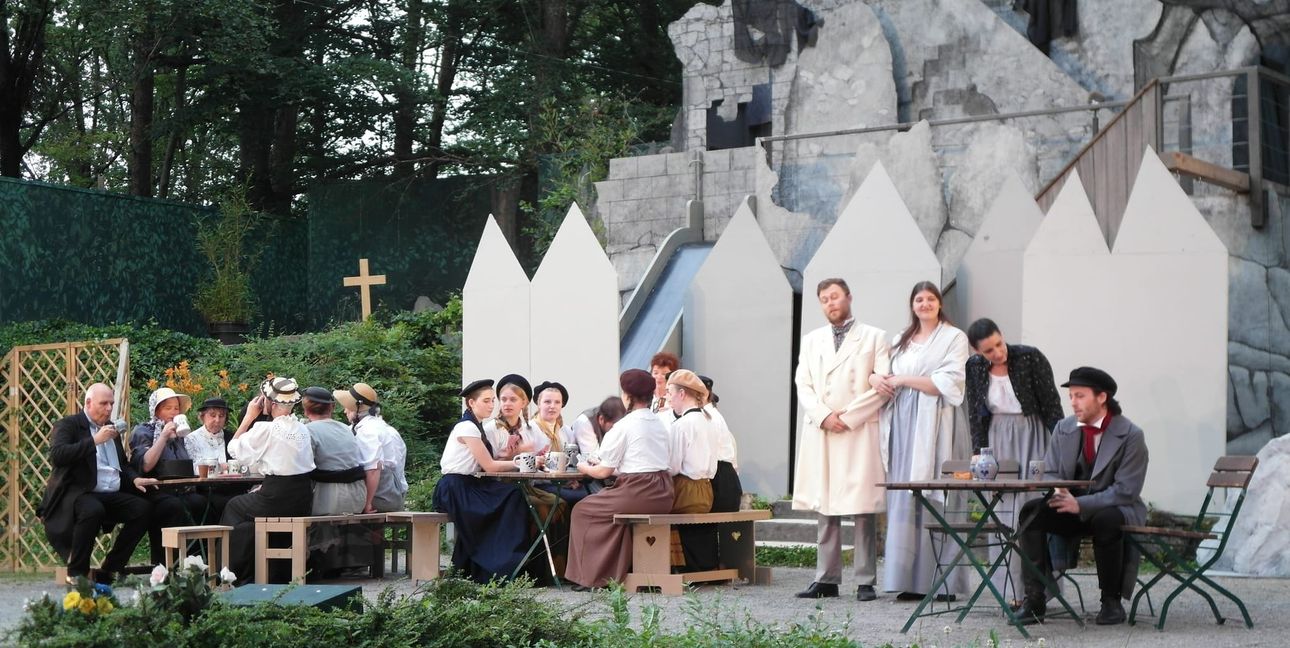 Naturtheater Renningen mit dem Abendstück „Frankenstein“.