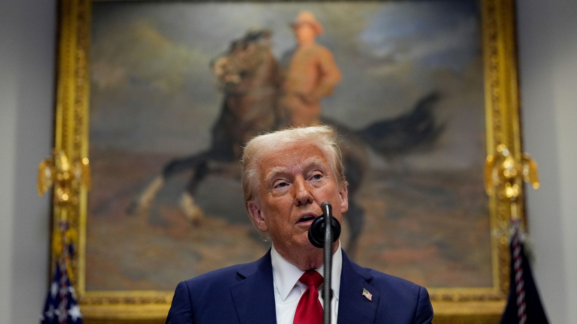 Trump scheint das