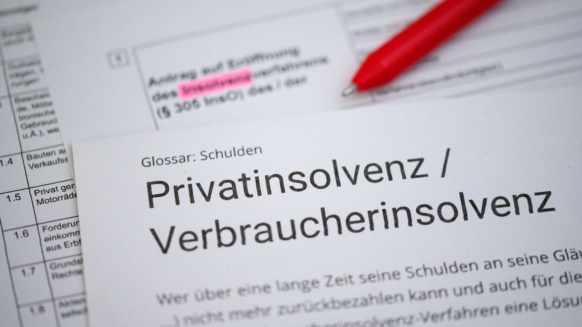 Auch bei den Verbraucherinsolvenzen sind die Zahlen deutlich gestiegen. (Symbolbild)
