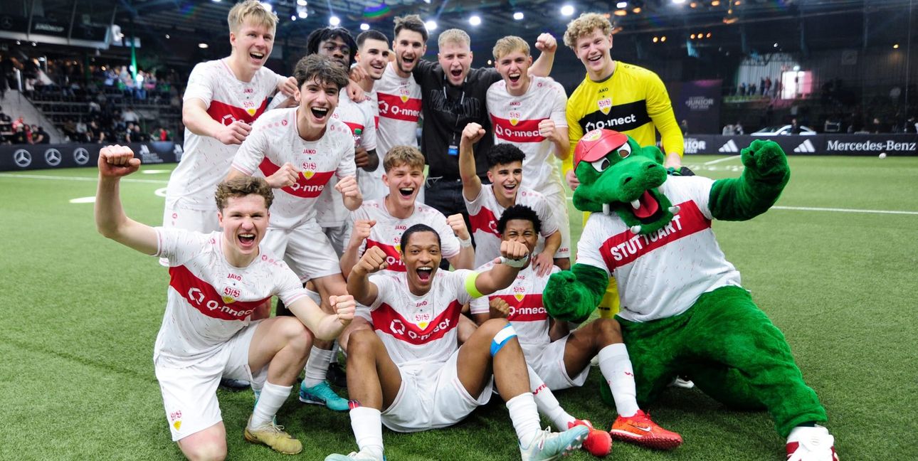 Die U19 des VfB Stuttgart geht am Wochenende als Titelvferteidiger beim Mercedes-Benz Junior Cup an den Start. Bild:: photostampe/A