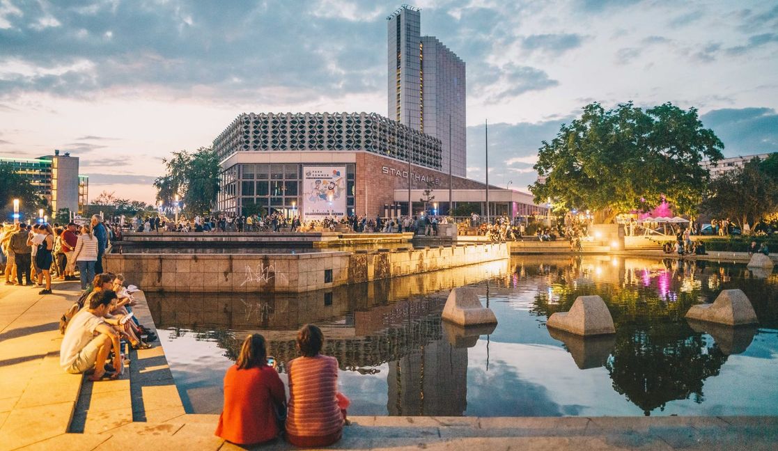 Die Stadthalle in Chemnitz. Bild: Ernesto Uhlmann