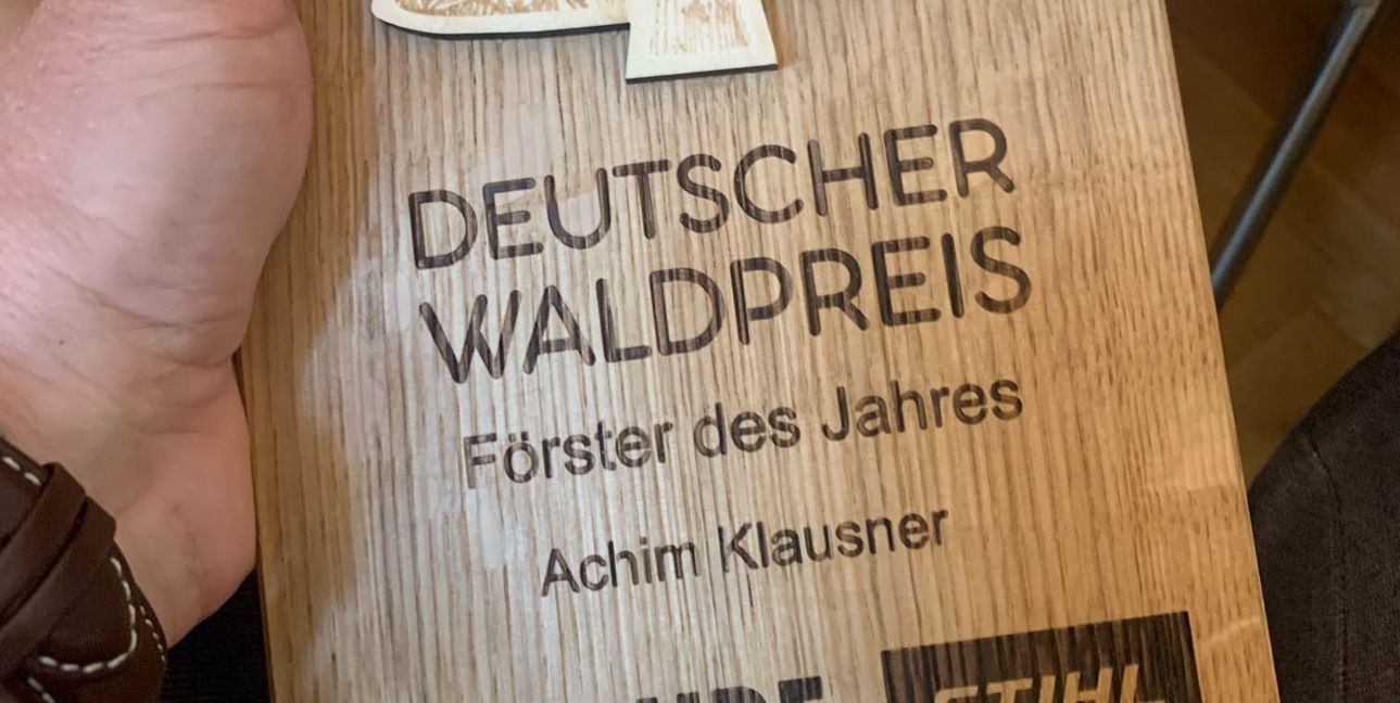 Die Auszeichnung "Förster des Jahres" wird in Zusammenhang mit dem Deutschen Waldpreis verliehen.