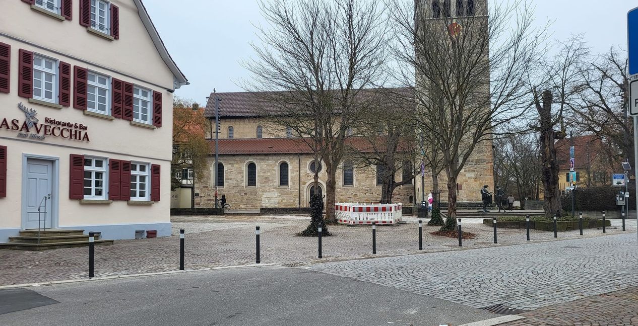 Anfang Februar wurden die Poller installiert.