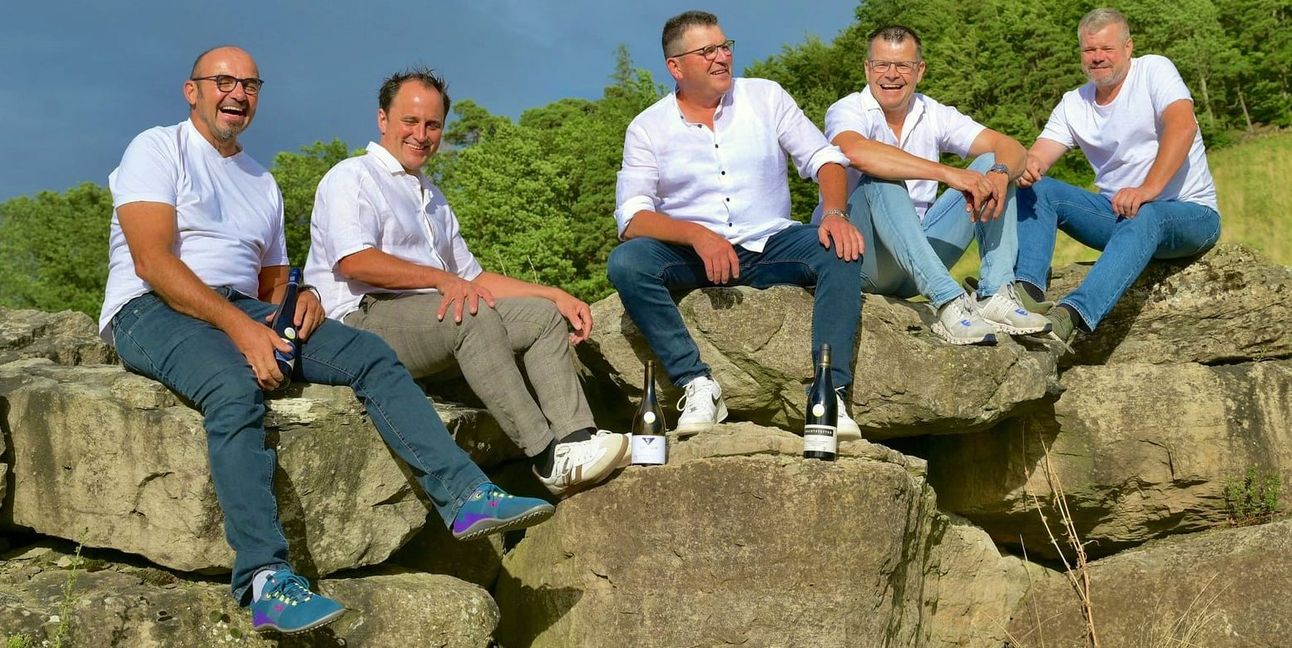 „Junges Schwaben“ auch im mittlerweile reiferen Alter: (von links) Hans Hengerer, Sven Ellwanger, Rainer Wachtstetter, Jürgen Zipf und Jochen Beurer.
