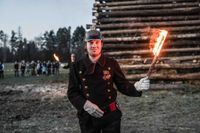 Feuerzauber, nette Leute und prima Stimmung beim Funkenfeuer in Magstadt.