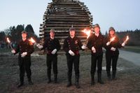 Feuerzauber, nette Leute und prima Stimmung beim Funkenfeuer in Magstadt.