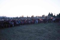 Feuerzauber, nette Leute und prima Stimmung beim Funkenfeuer in Magstadt.